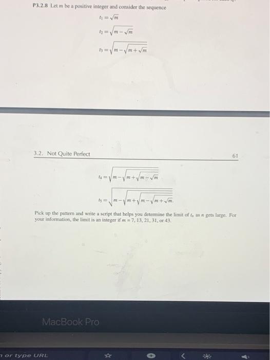 Solved C3: Let m be a positive integer and let in, n = | Chegg.com