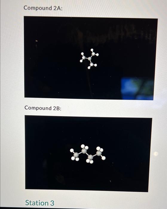 Solved Compound 1A: Compound 1B: Station 2Compound | Chegg.com