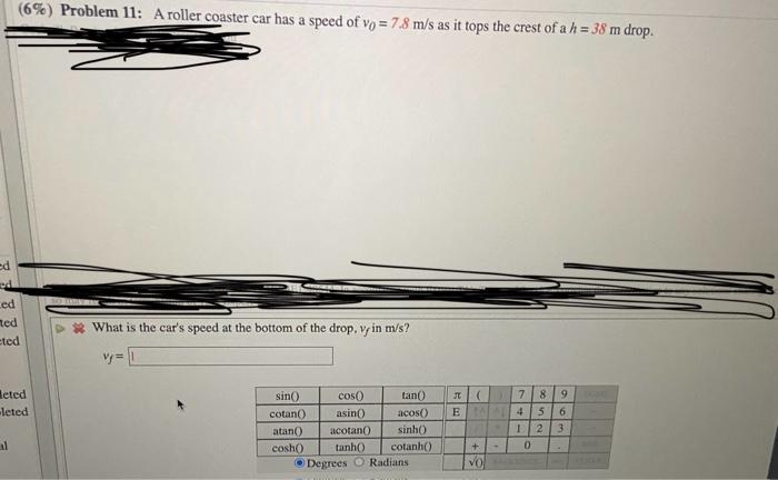 Solved 6 Problem 11 A roller coaster car has a speed of