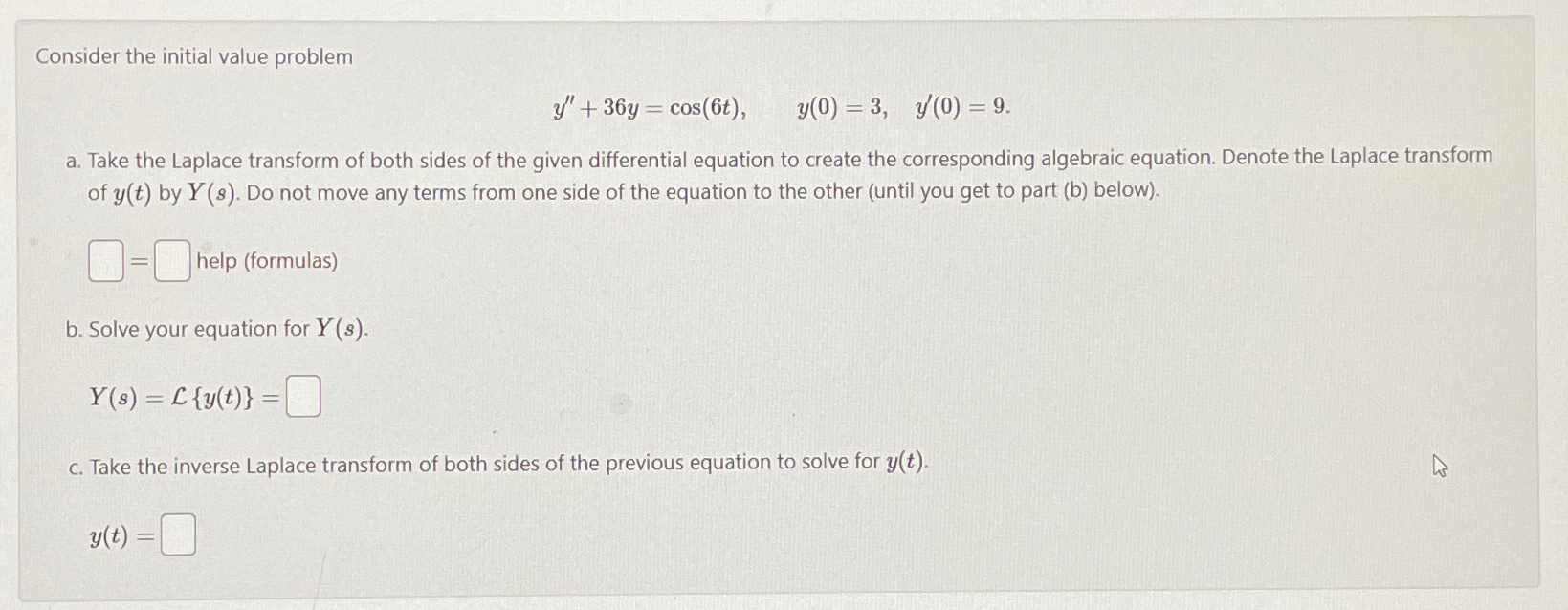 Solved Consider the initial value | Chegg.com