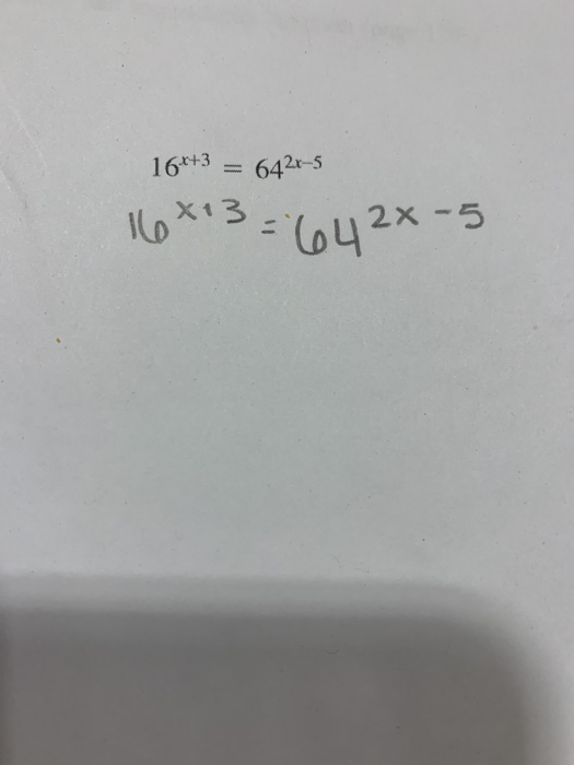 165x35 Math Solved 164+3 = 642-5 16x13 = 6422-5 | Chegg.com