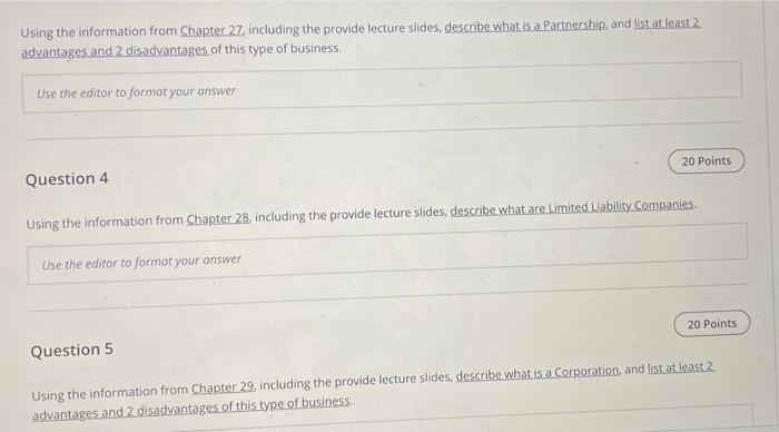 Solved Using the information from Chapter 26 , including the | Chegg.com
