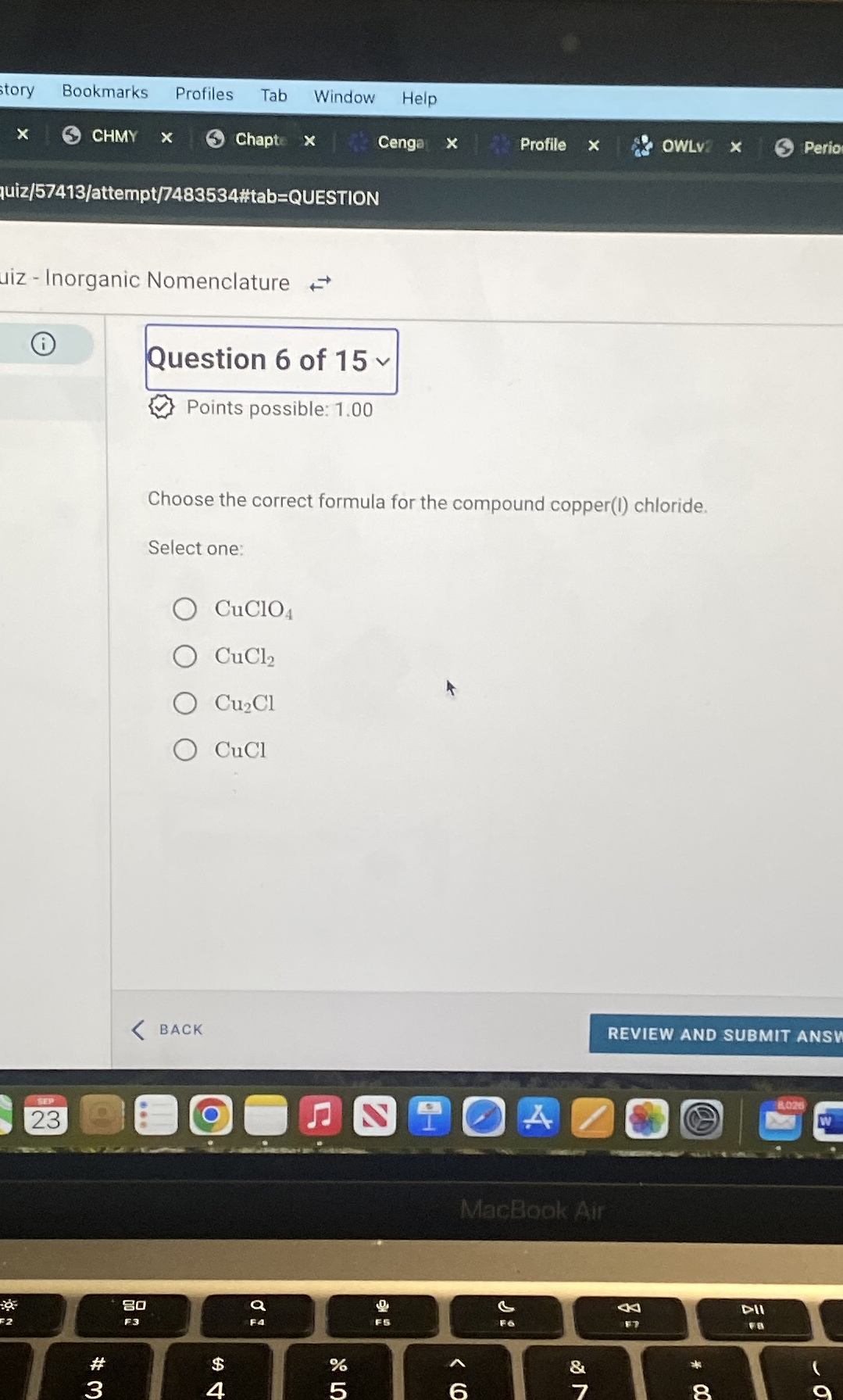 Solved Points possible 1.00Choose the correct formula for