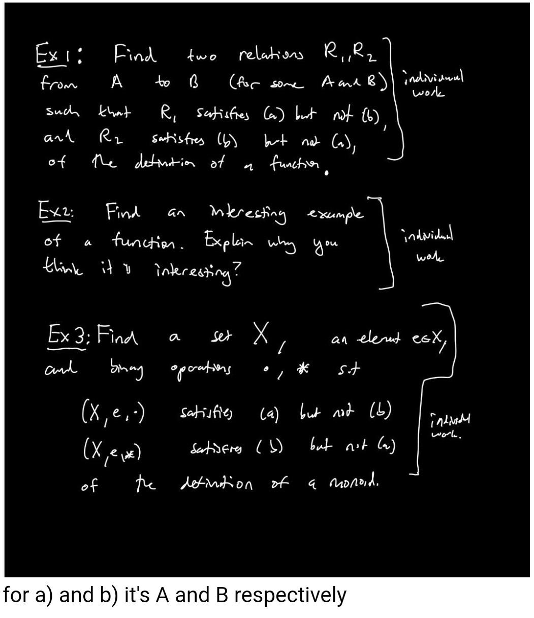 Solved is a set е e I Monoid A monoid triple (X, e, m) | Chegg.com