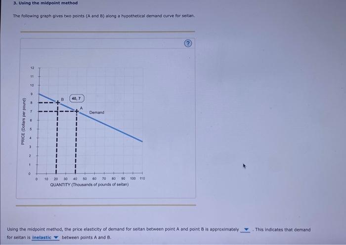 Solved The Following Graph Gives Two Points (A And B) Along | Chegg.com