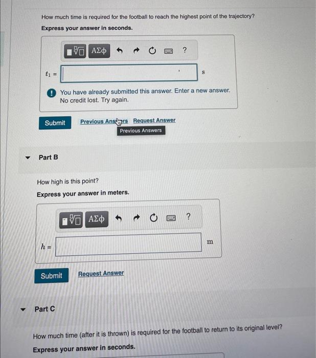 Solved A rookie quarterback throws a football with an