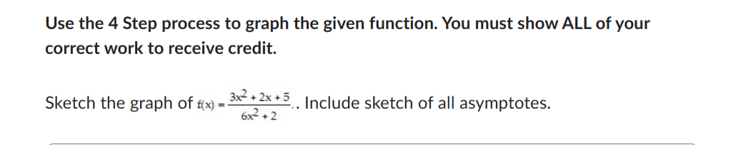 Solved Use the 4 ﻿Step process to graph the given function. | Chegg.com
