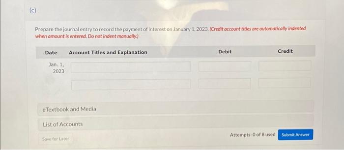 Solved Prepare the journal entry to record the payment of Chegg com