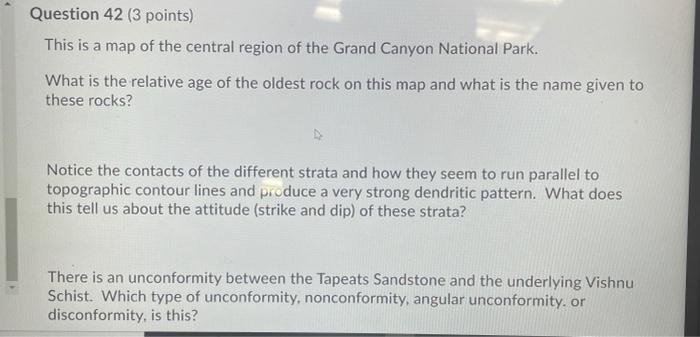 Solved Question 42 (3 points) This is a map of the central | Chegg.com