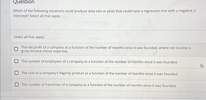 Solved Which Of The Following Situations Could Produce Data | Chegg.com