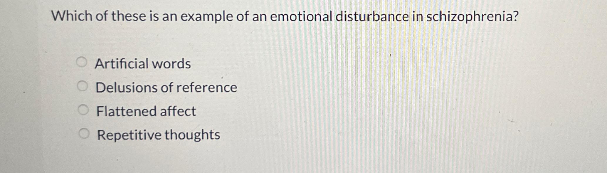 Solved Which of these is an example of an emotional | Chegg.com