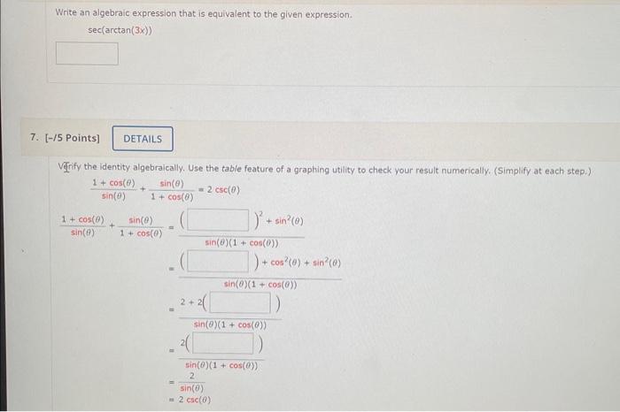 Solved Write an algebraic expression that is equivalent to | Chegg.com