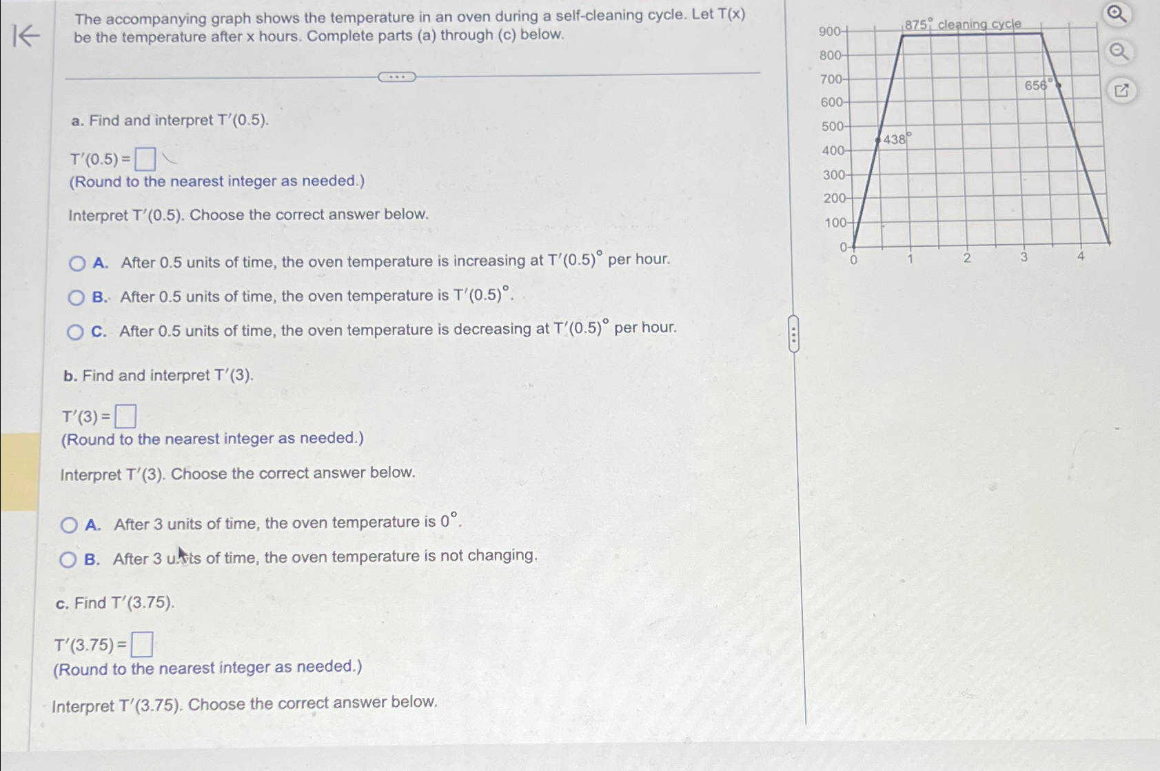 Solved The accompanying graph shows the temperature in an | Chegg.com