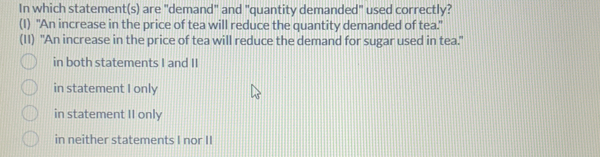 Solved In which statement(s) ﻿are 