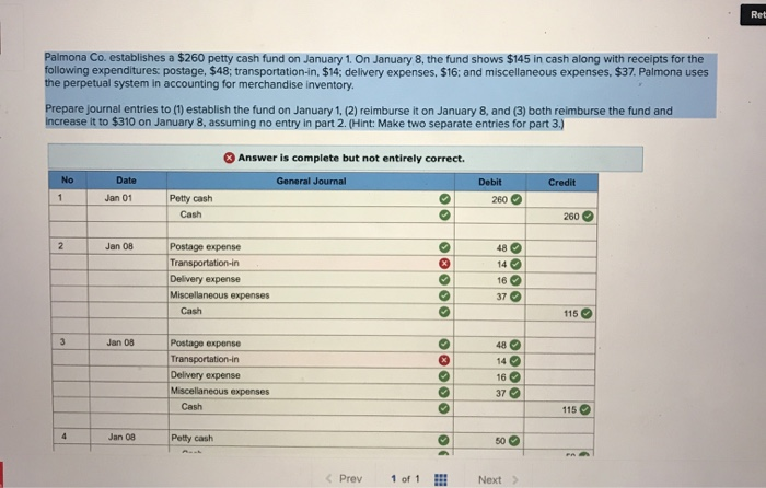solved-ret-palmona-co-establishes-a-260-petty-cash-fund-on-chegg