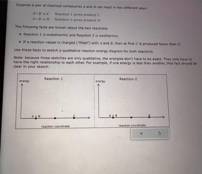 Solved Suppose a pair of chemical compounds A and B can | Chegg.com