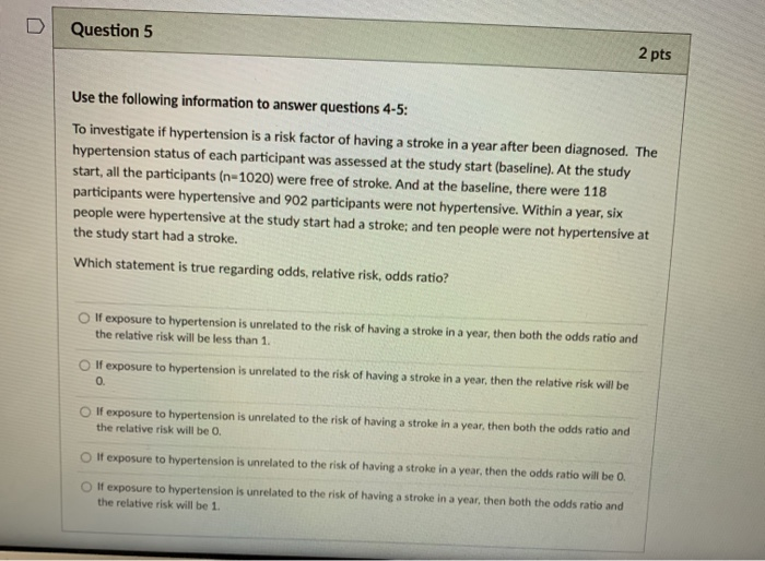 Solved Question 4 2 pts Use the following information to | Chegg.com