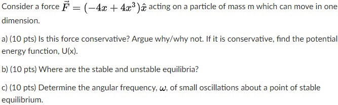 Solved Consider A Force F 4c 4 C 3 A Acting On A P Chegg Com