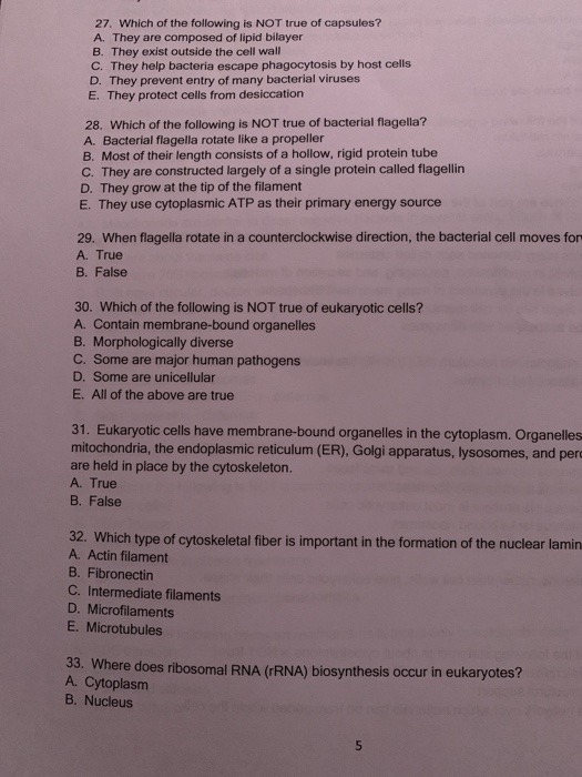 Solved 27. Which Of The Following Is Not True Of Capsules? | Chegg.com Solved 27. Which Of The Following Is Not True Of Capsules? | Chegg.com