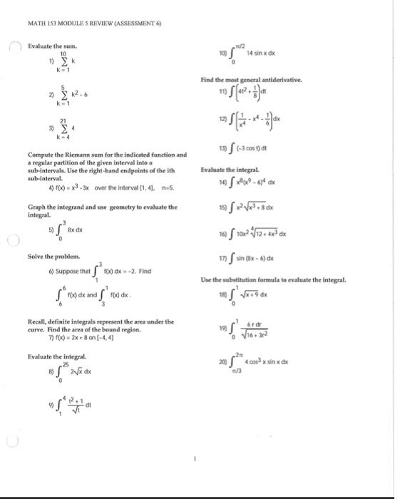 Solved this a review for an exam i have coming up. inwould | Chegg.com