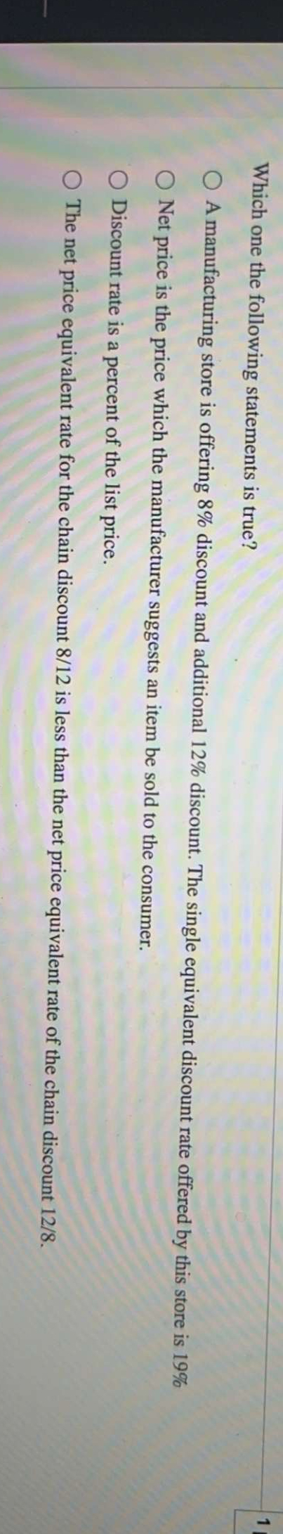Solved Which one the following statements is true?A | Chegg.com
