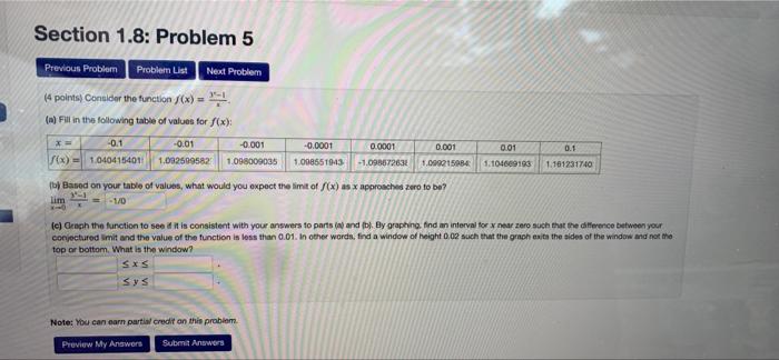 Solved Section 1.8: Problem 5 Previous Problem Problem List | Chegg.com