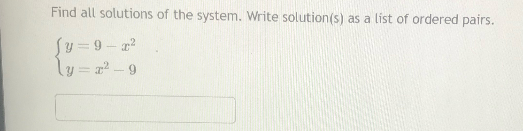Solved Find all solutions of the system. Write solution(s) | Chegg.com