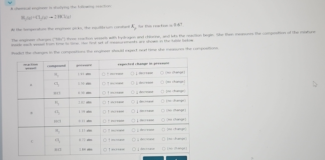 Solved A chemical engineer is studying the following | Chegg.com
