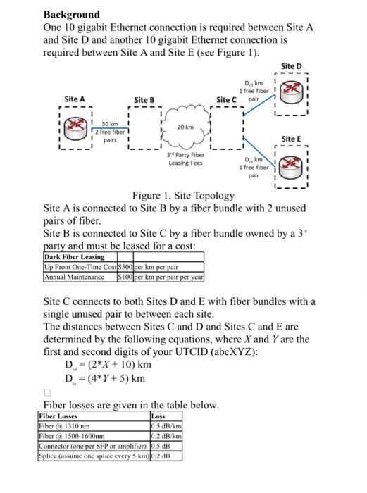 Background One 10 gigabit Ethernet connection is | Chegg.com