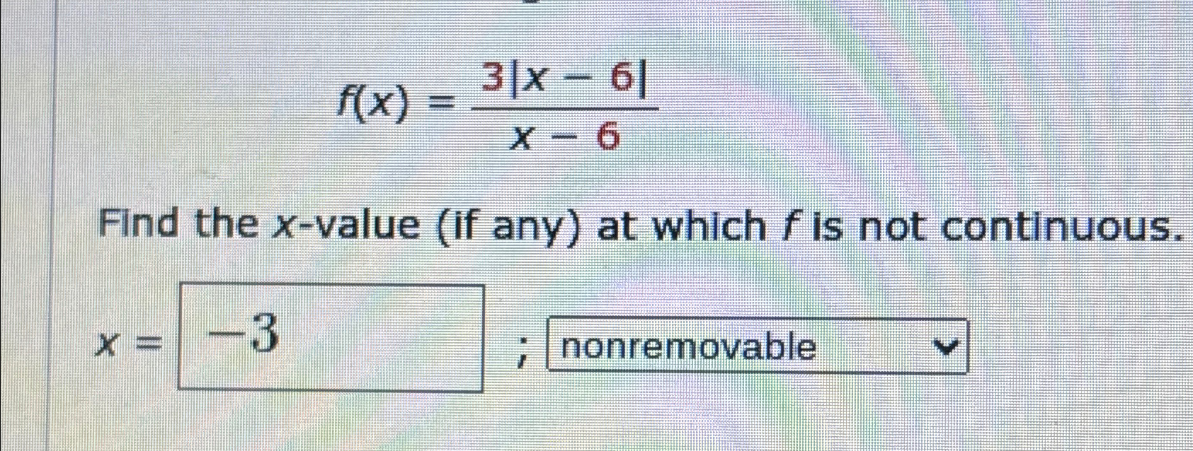 f x 21 6 what is the value of x