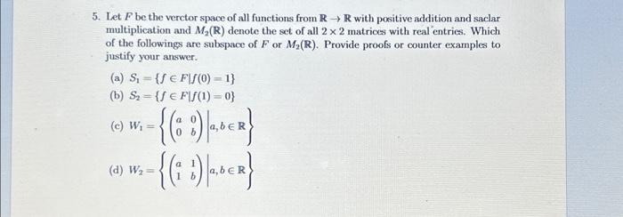 How to Prove a Set of Functions is Closed Under Addition (Example with  functions s.t. f(0) = 0) 