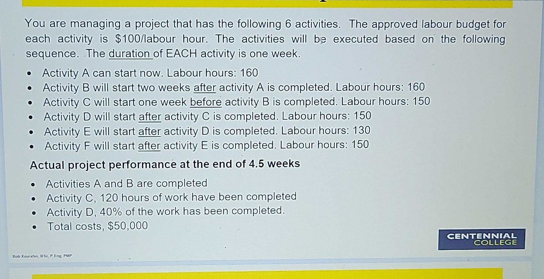 Solved You are managing a project that has the following 6 | Chegg.com