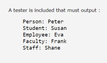 Solved This is for Java coding The Person, Student, | Chegg.com