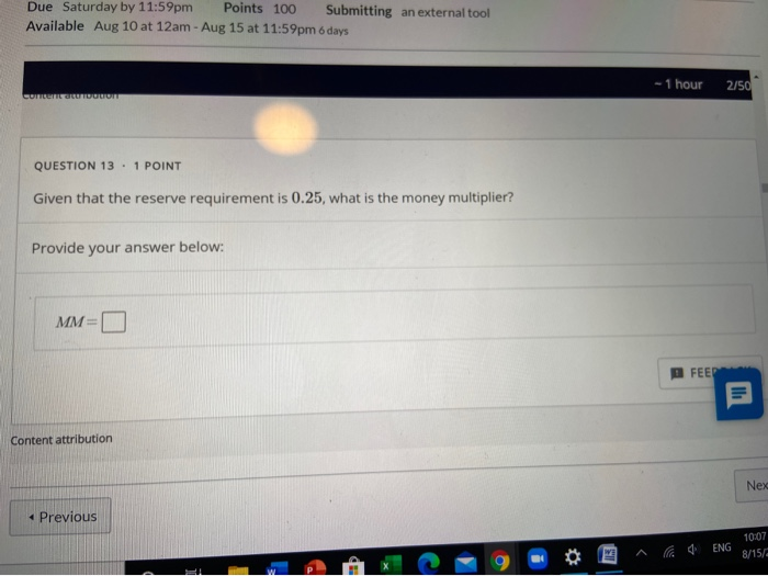 Solved Due Saturday by 11:59pm Points 100 Submitting an | Chegg.com