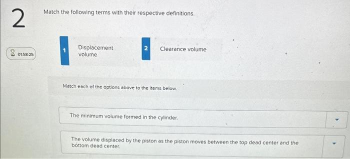 Solved Match the following terms with their respective | Chegg.com