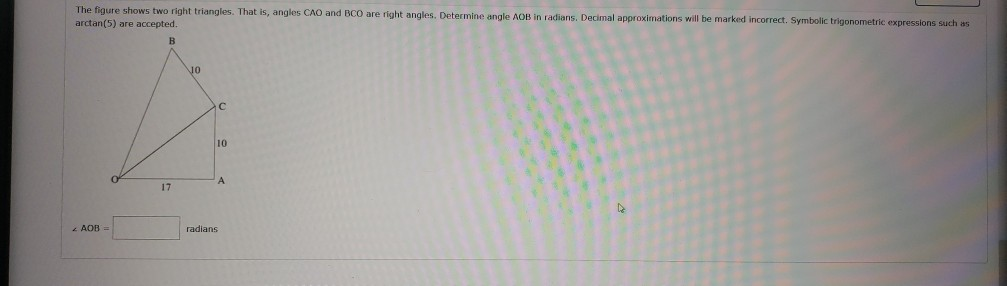 Solved The figure shows two right triangles. That is, angles | Chegg.com