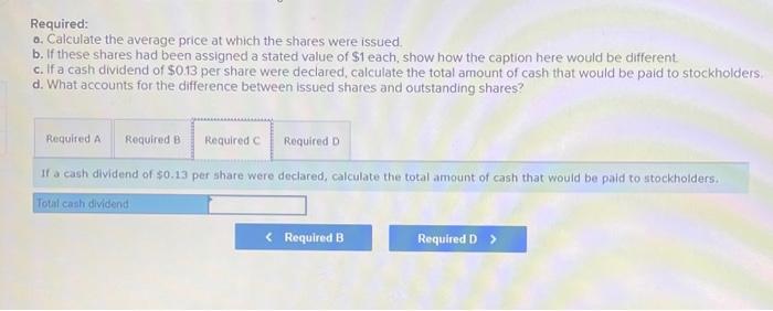 Solved Exercise 8-12 (Algo) Common Stock-calculate Issue | Chegg.com