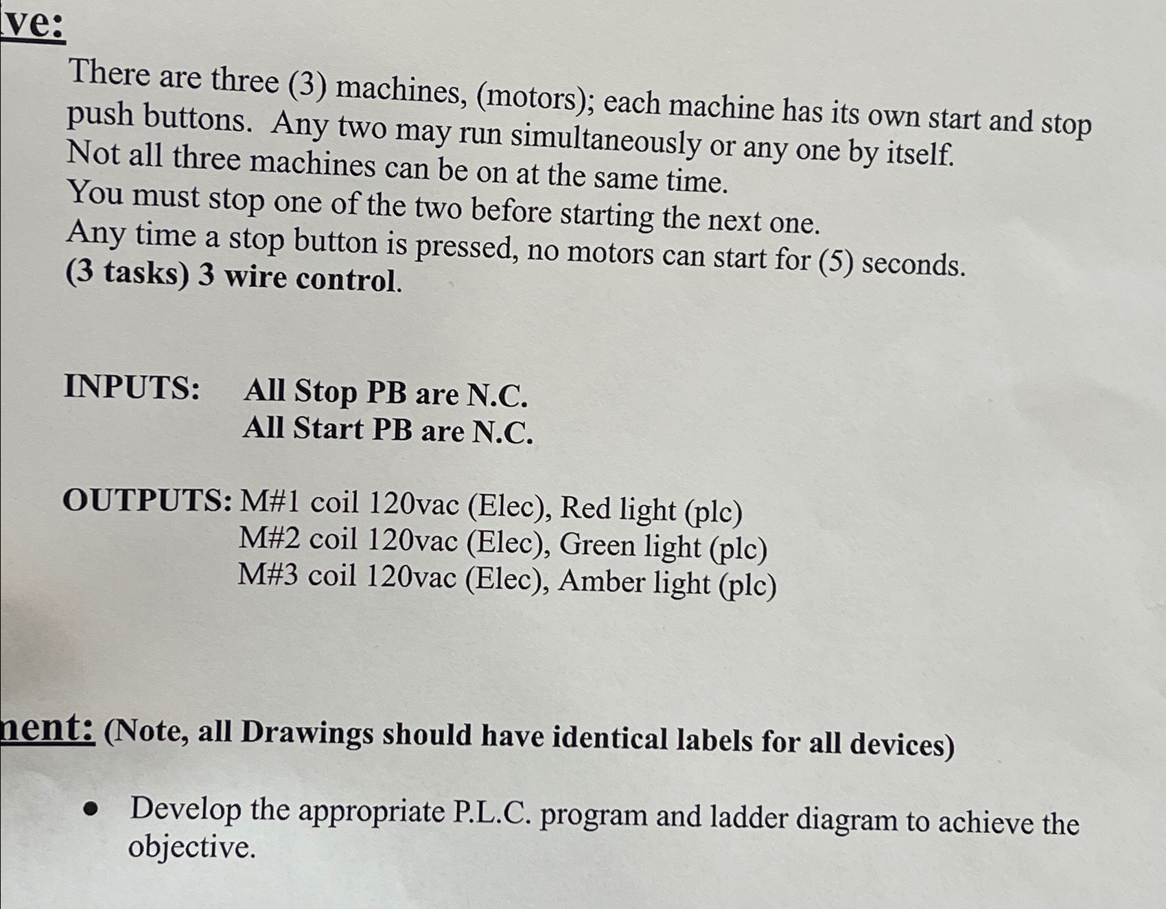Solved ve:There are three (3) ﻿machines, (motors); each | Chegg.com