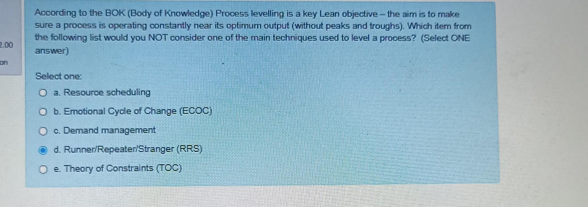 Solved According to the BOK (Body of Knowledge) Process | Chegg.com