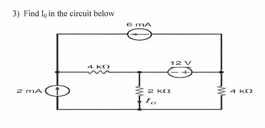 Solved Find I0 ﻿in the circuit below | Chegg.com