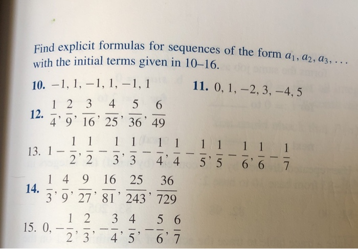 Solved formulas for sequences of the form 01, 02, 03....! | Chegg.com