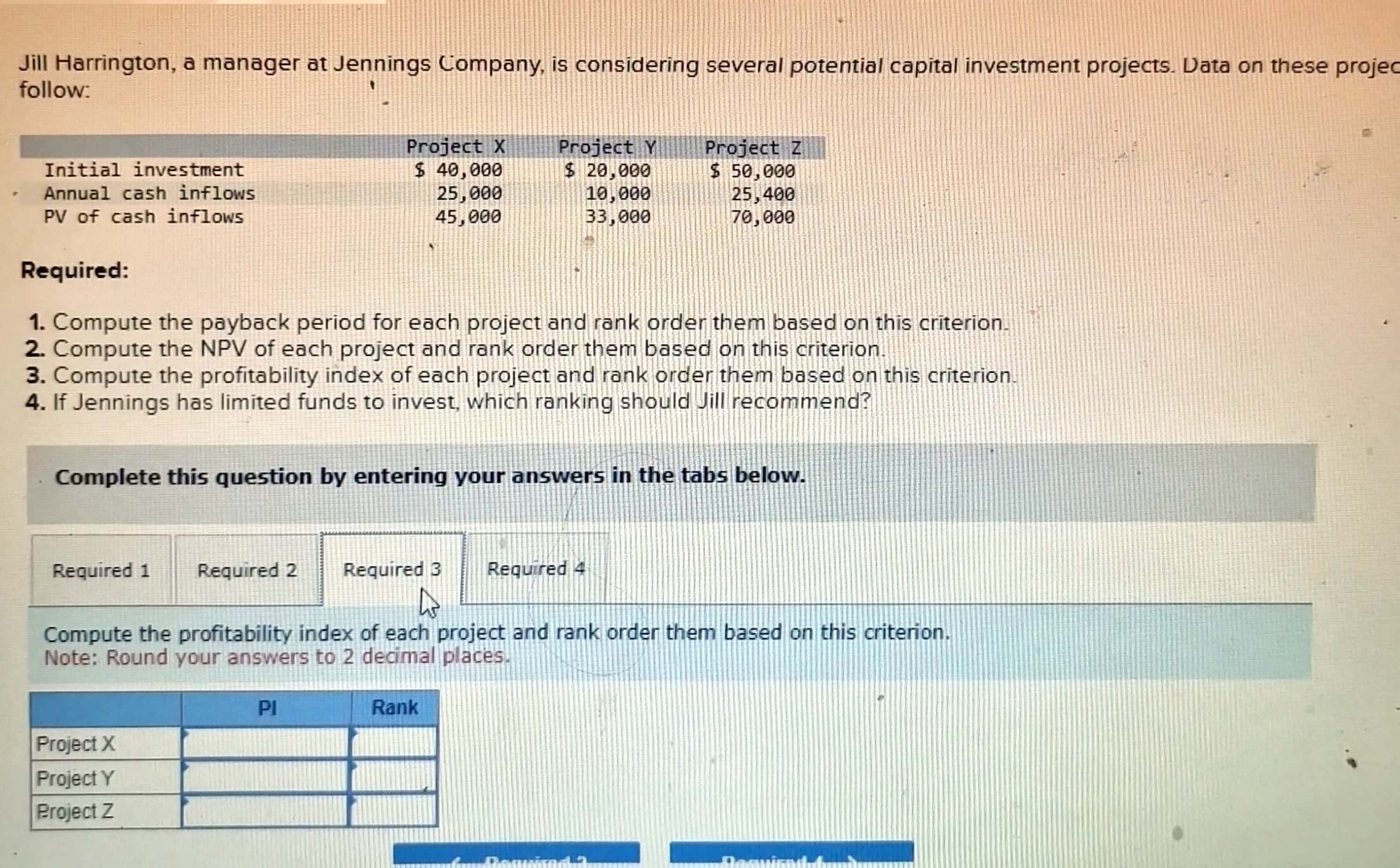 Solved Jill Harrington, a manager at Jennings Company, is | Chegg.com