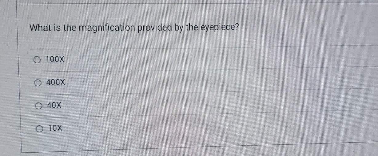 Solved What is the magnification provided by the | Chegg.com