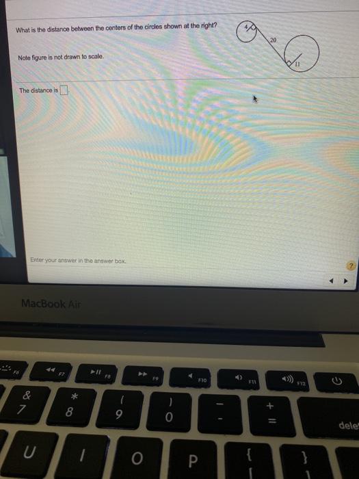 Solved What is the distance between the centers of the | Chegg.com