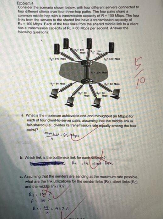 Solved Problem 4 Consider The Scenario Shown Below, With | Chegg.com