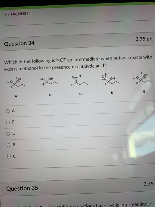 Solved Question 30 3.75 pts Which of the following answer | Chegg.com