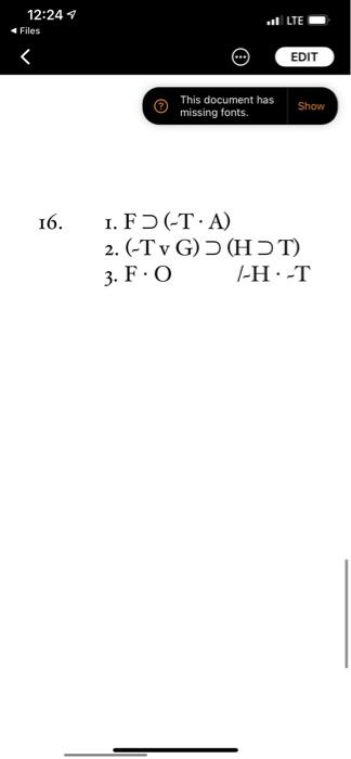 Solved i need help solving this logical statement. please | Chegg.com