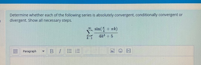 Solved Determine whether each of the following series is | Chegg.com