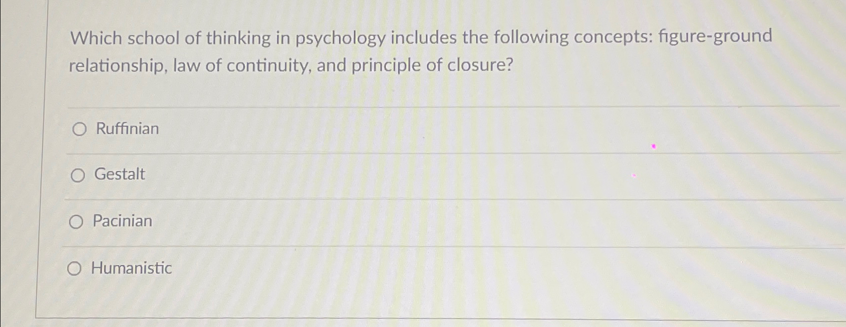 Solved Which school of thinking in psychology includes the | Chegg.com