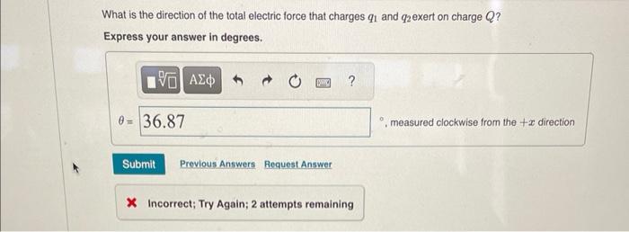 Solved What is the direction of the total electric force | Chegg.com